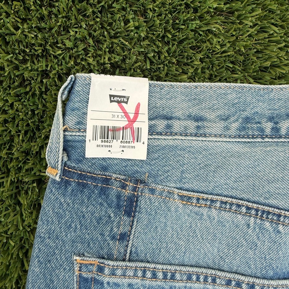 Levi's 501 90s Western Chaps  JeansLight Wash Straight Leg 31x30 New With Tag - Picture 6 of 9